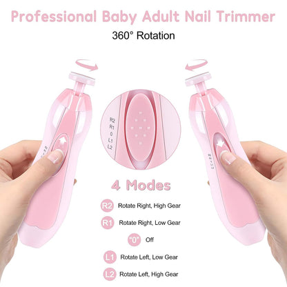 Baby Nail File Safety Nail Grooming Electric Nail Trimmer Baby Nail Polish
