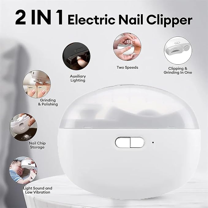 Electric Nail Clipper Automatic Nail Trimmer, Safe Nail Cutter for Kids