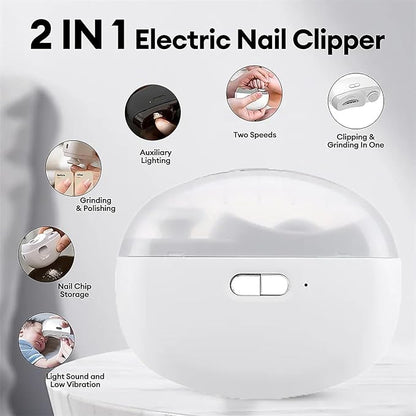 Electric Nail Clipper Automatic Nail Trimmer, Safe Nail Cutter for Kids